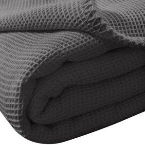 Tagesdecke La Diva Maison 220 x 240cm Grau/Schiefergrau Baumwollstoff