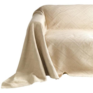Tagesdecke PEREIRA DA CHUNA WITT-PBK-Tagesdecken-temporär Gr. B/L: 370 cm x 250 cm, grau (taupe) Tagesdecken