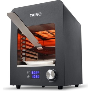 TAINO Beef-Grill elektrisch Oberhitzegrill Steakgrill 800 Grad Hochleistungsgrill Edelstahl Schwarz 93594