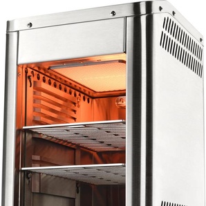 TAINO Design Oberhitzegrill Gas Steakgrill 800 Grad Hochleistungsgrill Edelstahl Silber 93600
