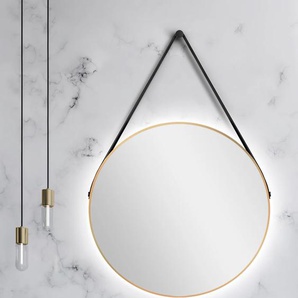 Talos LED-Lichtspiegel, rund, mit indirekter LED Beleuchtung, matt Ø 80 cm