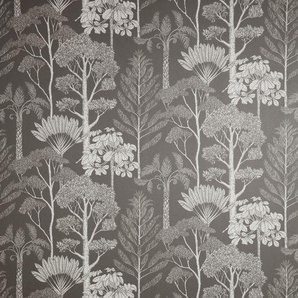 Tapete, Bäume by Katie Scott Wallpaper, in braun/grau, von Ferm Living
