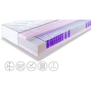 Taschenfederkern-Matratze  HighLine TFK 25 ¦ weiß ¦ Maße (cm): B: 90 H: 25