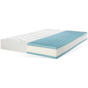 Taschenfederkernmatratze F.A.N. SCHLAFKOMFORT Calypso Plus 1.000 T Matratzen Gr. 2 (0 kg - 80 kg), B/H/L: 140 cm x 24 cm x 200 cm, Polyester Bezug, Material oben: Kunstfaser, Material unten: Kunstfaser, 1 St., weiß Taschenfederkern Matratze in 90x200 cm