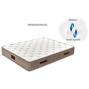 Taschenfederkernmatratze, Yatas Bedding, 30 cm hoch, H2, wendbar, ergonomisch, atmungsaktiv