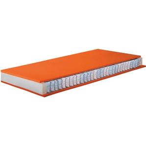 Taschenfederkernmatratze MY HOME Diamond Greenfirst Comfort Matratzen Gr. 4 (101 kg - 120 kg), B/H/L: 140 cm x 20 cm x 200 cm, Polyester Bezug, Material oben: Baumwolle-Kunstfaser, Material unten: Baumwolle-Kunstfaser, 1 St., weiß Rollmatratze