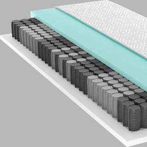 Taschenfederkernmatratze SCHLARAFFIA BULTEX Active 210 TFK Matratzen Gr. 5 (120 kg -), B/H/L: 120 cm x 21 cm x 220 cm, Polyester Bezug, Material oben: Polyester, Material unten: Polyester, 1 St., neutral, nicht definiert Taschenfederkern erhältlich in H4