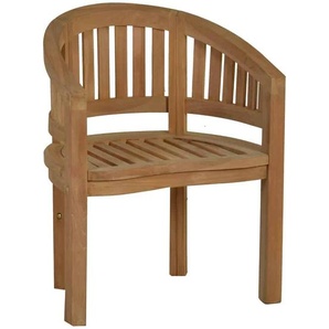 Teak Armlehnstuhl Massivholz Teak Modern