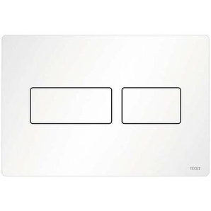 Tece - solid WC-Betätigungsplatte weiß matt für Zweimengentechnik 9240433