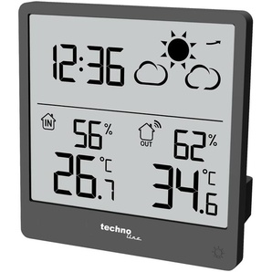TECHNOLINE Wetterstation WS9138, extra slim, grau