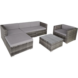 TecTake Milano Rattan Lounge Variante 2 grau (TT403880)