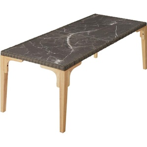 tectake® Rattan Tisch Foggia 196 x 87 x 76 cm 404805