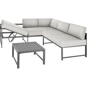 tectake® Sitzgruppe Faro aus Aluminium 405525