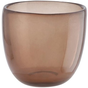 Teelichtglas - braun - Glas - 5,7 cm - [6.35] | Möbel Kraft