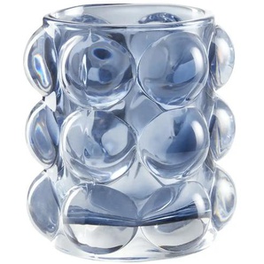 Teelichthalter - blau - Glas - 9 cm - [9.0] | Möbel Kraft