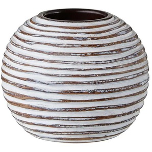 Teelichthalter | braun | Polyresin (Kunstharz) | 12,5 cm | 8,5 cm | cm 12,5 | 10.0 |