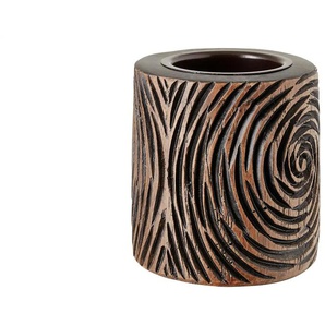 Teelichthalter - braun - Polyresin (Kunstharz) - 7,5 cm - 7.0 | Möbel Kraft