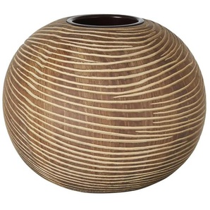 Teelichthalter - braun - Polyresin (Kunstharz),Metall - 10 cm - 13.0 | Möbel Kraft