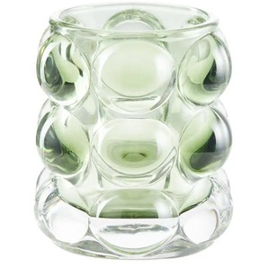 Teelichthalter - grün - Glas - 9 cm - [10.5] | Möbel Kraft