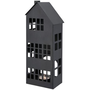 Teelichthalter Haus, sortiert - schwarz - Eisen - 10,5 cm - 25 cm - 8 cm | Möbel Kraft