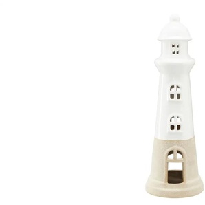 Teelichthalter Leuchtturm - mehrfarbig - Porzellan - 30 cm - [10.0] | Möbel Kraft