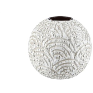 HOME STORY Teelichthalter - weiß - Polyresin (Kunstharz) - 11 cm - 12.5 | Möbel Kraft