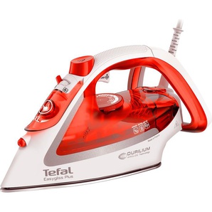 TEFAL Dampfbügeleisen Tefal FV5738 Easygliss Plus Bügeleisen orangerot, weiß, silber Dampfbügeleisen