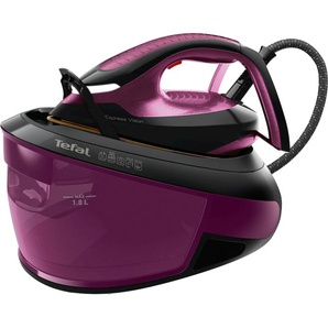 TEFAL Dampfbügelstation SV8152 Express Vision Dampfbügelstationen 480 gMin. extra Dampfstoß, für alle Textilien, LED an der Spitze lila (lila, schwarz) Dampfbügelstationen