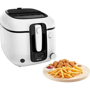 TEFAL Fritteuse FR3140 Super Uno Fritteusen mit Timer, Kapazität: 2,2 L, sehr einfache Reinigung, Geruchsfilter schwarz-weiß (weiß, schwarz) Fritteusen Fritteuse