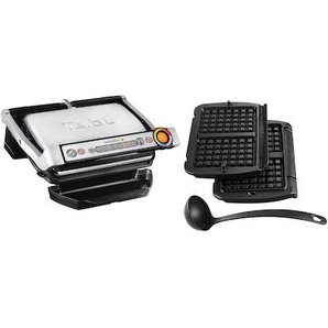 Tefal GC716D12 OptiGrill+ Kontaktgrill inkl. Waffelplatten