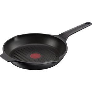 Tefal Grillpfanne Robusto Bratpfanne Induktion mit Antihaftversiegelung, Aluminium (1-tlg), Thermo-Signal bei idealer Brattemperatur, für alle Herdarten geeignet