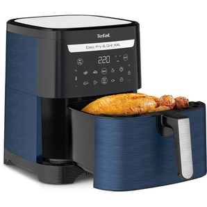 TEFAL Heissluftfritteuse EY8014 Easy Fry & Grill XXL, blau (blau, schwarz), B:30,4cm H:36,3cm T:43,2cm, Fritteusen