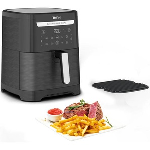 TEFAL Heissluftfritteuse EY8018 Easy Fry & Grill XXL, 2-in-1 Fritteusen Flexcook-Trennwand für 2 separate Zonen, 6,5 L XXL-Fassungsvermögen schwarz Heißluftfritteusen