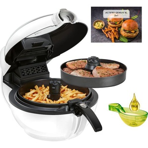 TEFAL Heissluftfritteuse YV9700 ActiFry Genius XL 2in1 Fritteusen Kapazität 1,7 kg, inkl. Rührarm, 9 aut. Programme, gesund Frittieren weiß Heißluftfritteusen