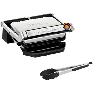 Tefal Kontaktgrill Optigrill+ Gc718D, Schwarz, Chrom, 36.6x17.5x36.6 cm, herausnehmbare Fettauffangschale, Aufheizkontrollleuchte, Temperaturregler, Bereitschaftsanzeige, Grillplatten abnehmbar, antihaftbeschichtet, Küchengeräte, Toaster