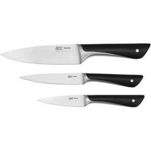 Tefal Messer-Set K267S3 Jamie Oliver (Set, 3-tlg., Kochmesser 15 cm, Universalmesser 12 cm, Schälmesser 9 cm), hohe Leistung, unverwechselbares Design, widerstandsfähig/langlebig