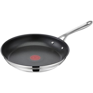 Tefal Pfanne Jamie Oliver Cook Smart, Chrom, Metall, rund, antihaftbeschichtet, Kochen, Pfannen, Bratpfannen