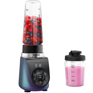 TEFAL Standmixer BL19H4 Blend Up, blau (boreal blau), B:12,8cm H:38,8cm T:18,2cm, Zerkleinerer, 8 automatische Programme, kompakt, Silence-Modus