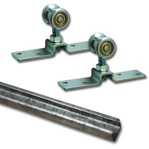 Teilemagnet - Laufschiene Stahl 2,5m + Beschlagset bis 55 kg