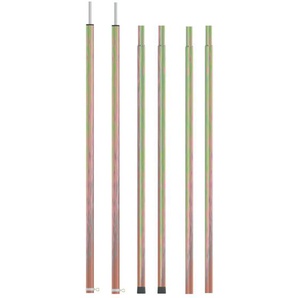 Teleskop-Zeltstangen 170-255 cm 2 Stk. Verzinkter Stahl