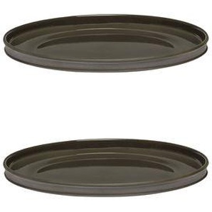 Teller Dune keramik braun / By Kelly Wearstler - 2er-Set - / Ø 28 cm - Serax -