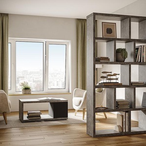Regal Wabenplatte, beschichtet Grau/Beton Dekor 150 x 198cm