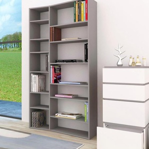 Regal TEMAHOME Valsa Regale Gr. B/H/T: 108 cm x 224 cm x 34 cm, grau (matt, grau) Bücherregal Raumteiler-Regal Raumteiler-Regale Regale