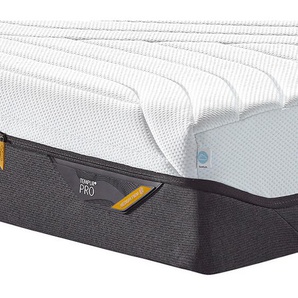 Tempur Matratze Pro® Coolquilt, Anthrazit, Weiß, Textil, Füllung: Viskoelastischer Kern, rechteckig, 100x200 cm, Härtegradauswahl, Über- und