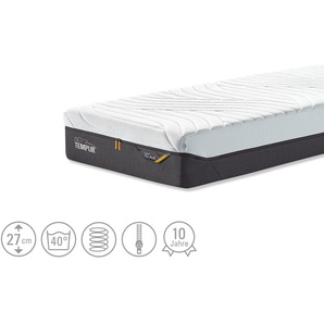 TEMPUR Viscoschaummatratze  Medium Firm Pro Plus Hybrid CoolQuilt - weiß - Materialmix - 80 cm - 27 cm | Möbel Kraft