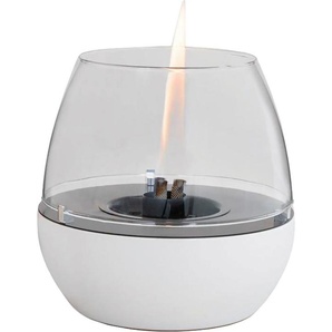 TENDERFLAME Tischfeuer Tulpe, 3-fach Docht, Porzellansockel und Glasring