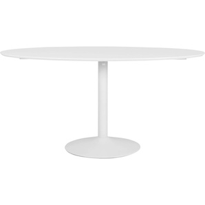 Esstisch TENZO TACO Tische Gr. B/H/T: 160 cm x 74 cm x 110 cm, weiß (weiß, weiß) Esstische rund oval