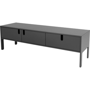 Lowboard TENZO UNO Sideboards Gr. B/H/T: 171 cm x 50 cm x 46 cm, grau Lowboards mit 2 Türen und 1 Schublade, Design von Olivier Toulouse By Tenzo