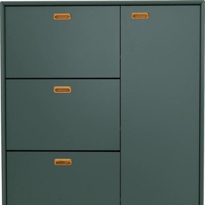 Tenzo Schuhschrank SVEA, mit 1 Tür und 3 Klappen, Design von studio B/H/T: 95 cm x 129 25 cm, grün Schuhschränke Garderoben Nachhaltige Möbel
