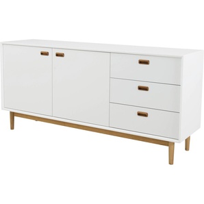 Sideboard TENZO SVEA Sideboards Gr. B/H/T: 170 cm x 80 cm x 44 cm, 3, weiß (white) Sideboards mit 2 Türen und 3 Schubladen, Design von Tenzo studio